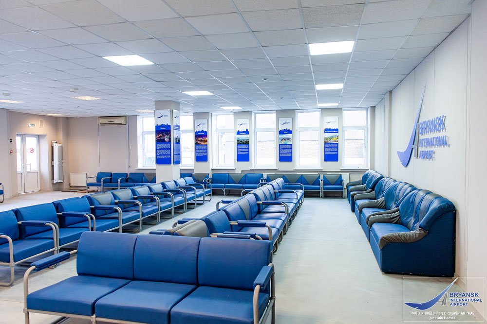 В международном аэропорту «Брянск» зал ожидания предстанет в новом стиле