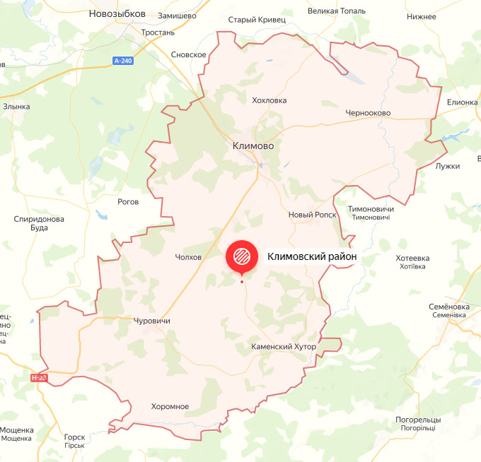 В Климовском районе Брянской области подорвана опора линии электропередачи