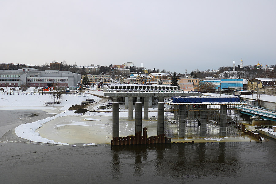 Славянский мост в Брянске дорастает до 270 своих метров длины