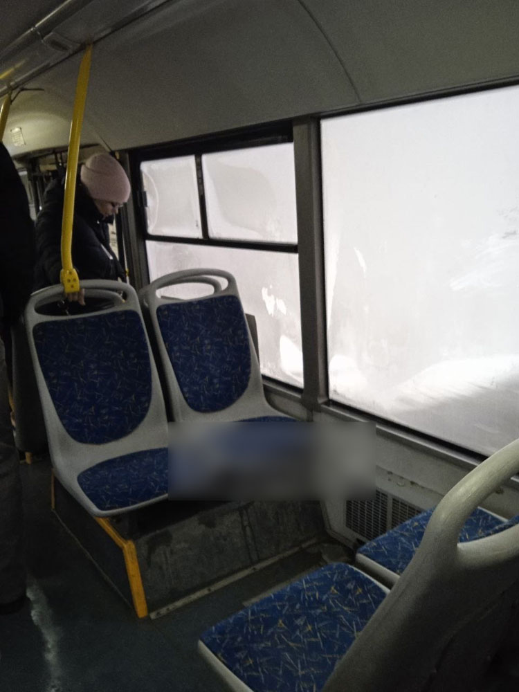 «Попала в морозильную камеру». Жительница Брянска пожаловалась на холод в автобусе №33