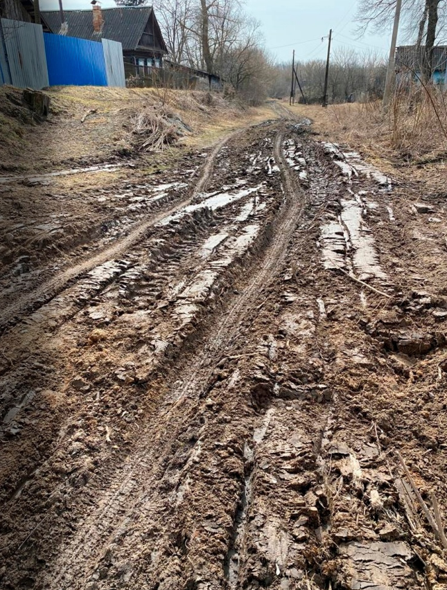 В селе Савостьяны через суд добиваются ремонта разбитой дороги