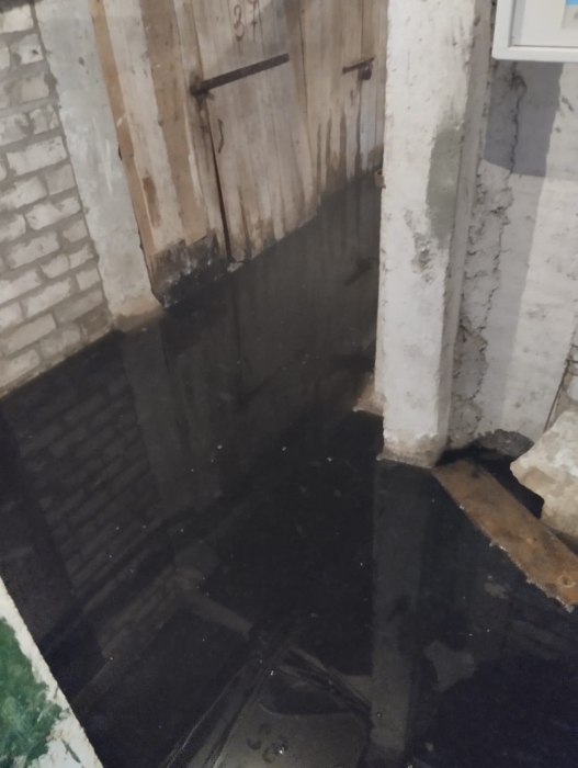 Многострадальный дом в Клинцах перед праздником снова тонет в канализации