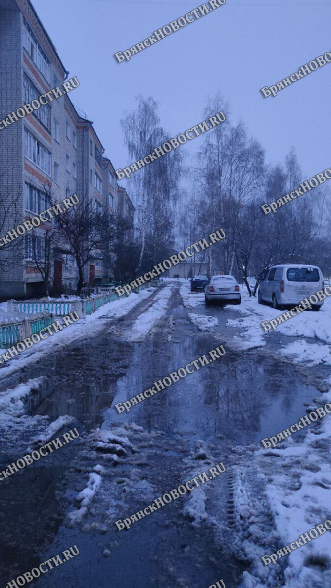 Водителям нужно с особой осторожностью относиться к заполненным водой  выбоинам на дорогах • БрянскНОВОСТИ.RU