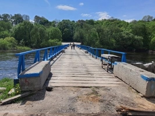 С 19 мая деревянный мост в городе Сельцо закроют для автотранспорта