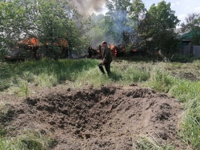 Жители Климовского района показали последствия обстрела села Хоромное
