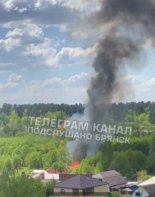 В Клинцах Брянской области взорвался в воздухе вертолет