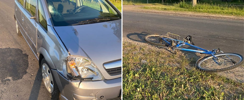 На дороге в Брасовском районе велосипедист начал выполнять поворот и попал под машину