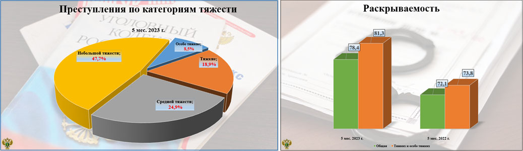 С января по май в Брянской области произошло 6140 преступлений