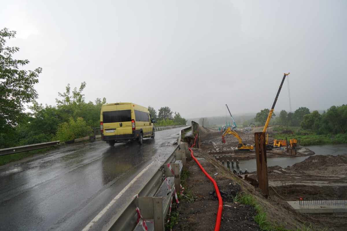 Новый мост в городе Фокино Брянской области обещают ввести в строй к декабрю
