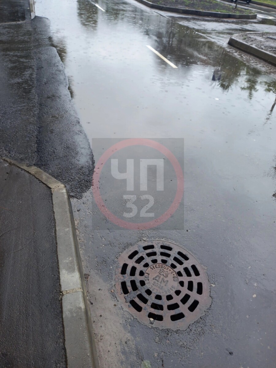 Жители Брянска указали на неработающие ливневки на улице Медведева