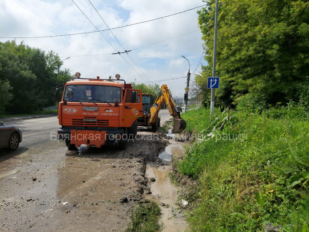 Поваленные деревья, поврежденные светофоры, оборванные линии ЛЭП и тонны  грязи на дорогах - в Брянске устраняют последствия стихии • БрянскНОВОСТИ.RU