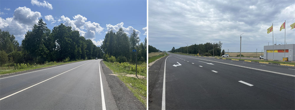 В Погарском и Почепском районах завершен ремонт автодороги «Брянск-Новозыбков»-Погар