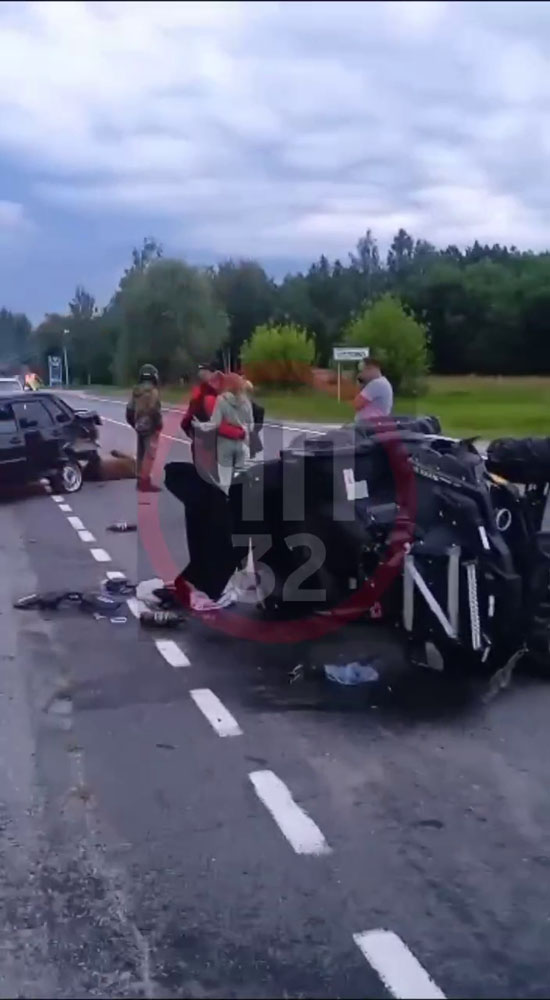 В аварии с автомобилем и квадроциклом на брянской трассе у Почепа пострадали два человека