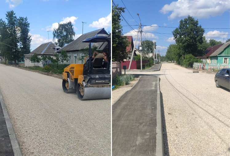 Хорошей щебенки насыпали на улице Народной в Брянске