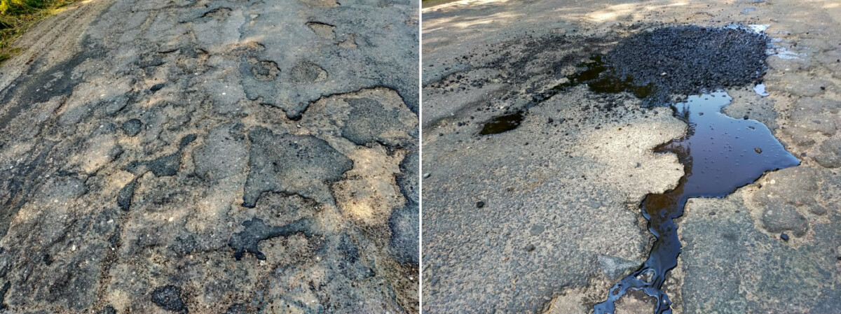 Жители Клинцов показали дорогу Смолевичи – Песчанка до и после ремонта