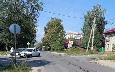 Авария на перекрестке в Брянске