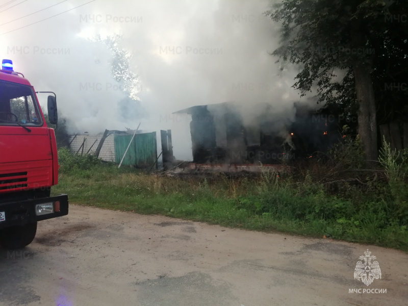 В Старой Рудне под Новозыбковом сгорел дом