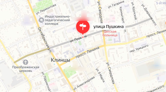 Улицу Пушкина в Клинцах перекрыли на месяц