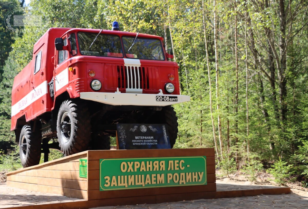 В Брянской области открыли первый в России памятник ветеранам лесного хозяйства