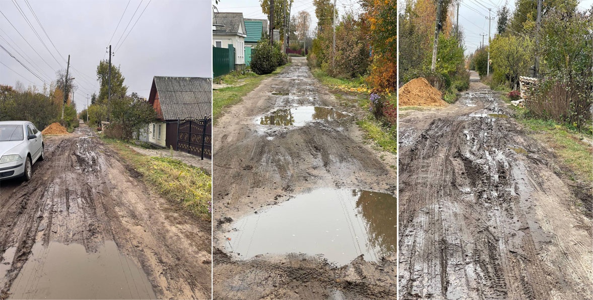 Власти Клинцов признали очевидное: работы по приведению переувлажненных грунтовых автомобильных дорог в нормативное состояние не производятся