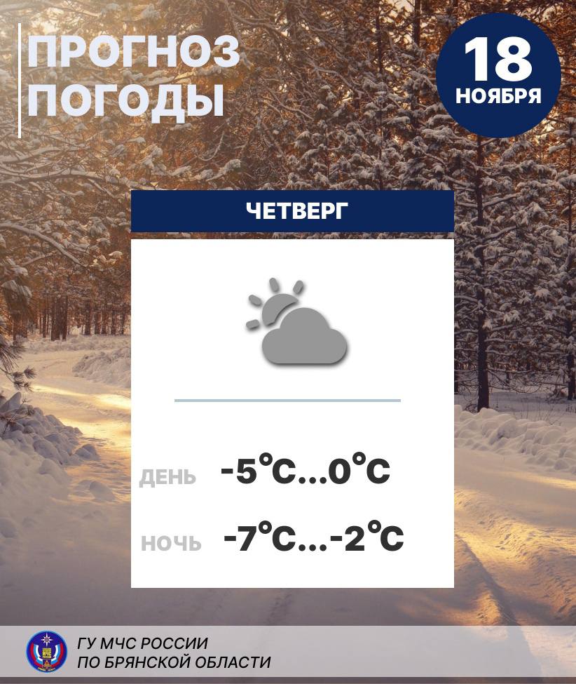 Зимние холода пришли в Брянскую область • БрянскНОВОСТИ.RU