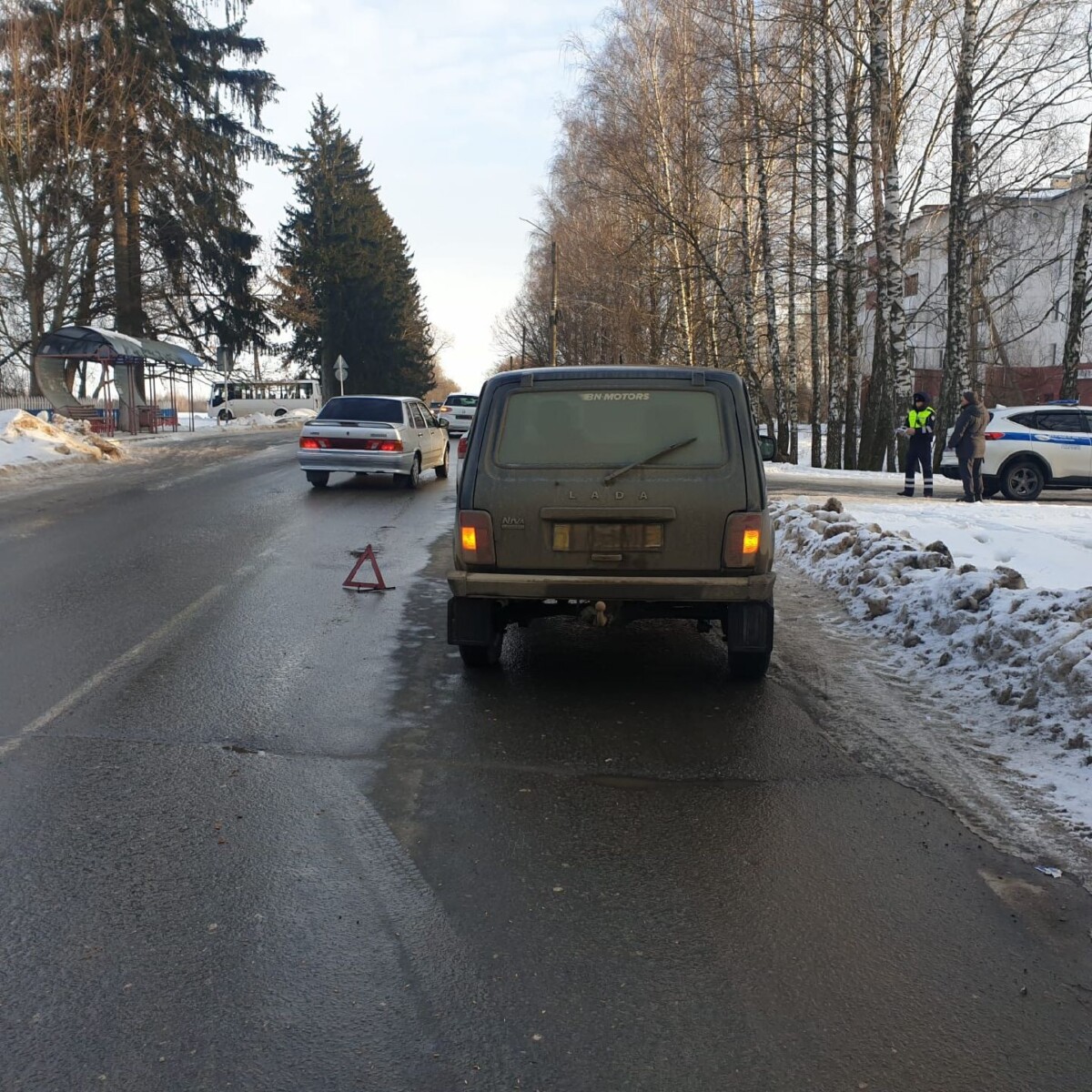 Дорожная авария на Мичурина в Новозыбкове | 31.01.2024 | Брянск - БезФормата