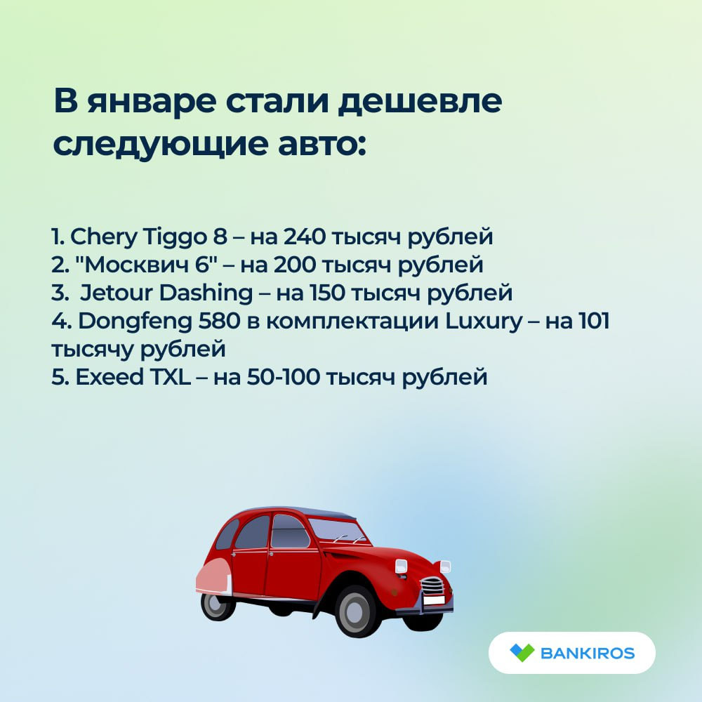 От отечественных до китайских: цены на авто упали на 50-240 тысяч рублей •  БрянскНОВОСТИ.RU