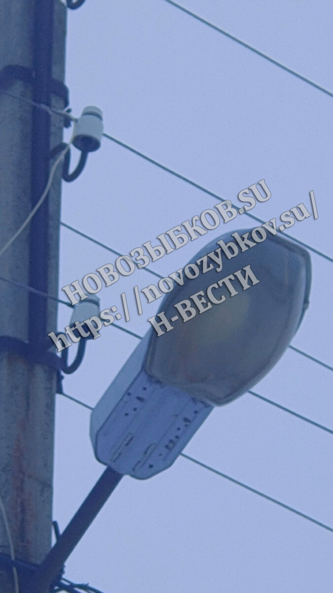 В Новозыбкове меняют уличные фонари