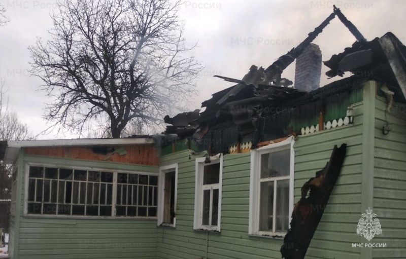 В Навлинском районе сгорел дом