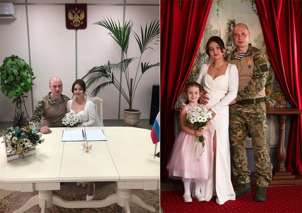 Участник СВО из Брянска женился в красивый весенний день
