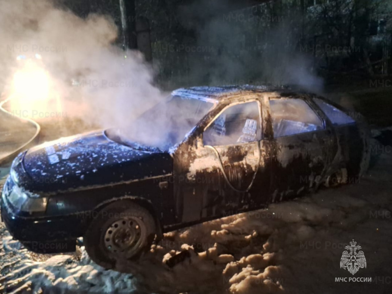 В Брасовском районе Брянской области сгорел автомобиль