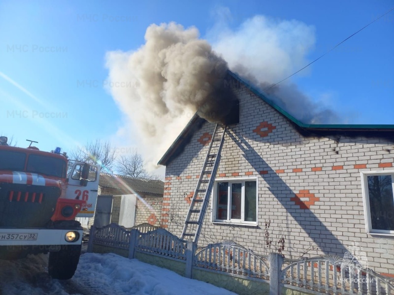 Два пострадавших при пожаре в Выгоничах Брянской области