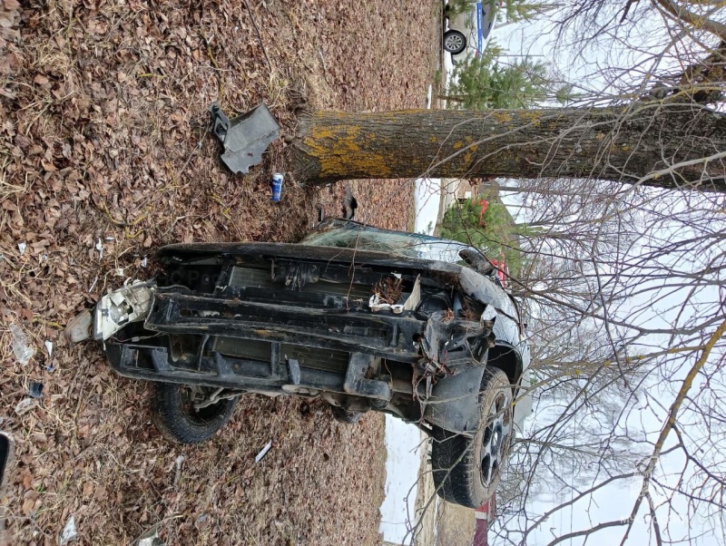 В Дятьковском районе автомобиль слетел с дороги, пострадал человек
