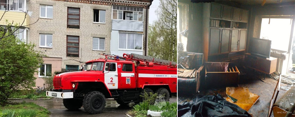 При пожаре в поселке Брянского района погиб мужчина
