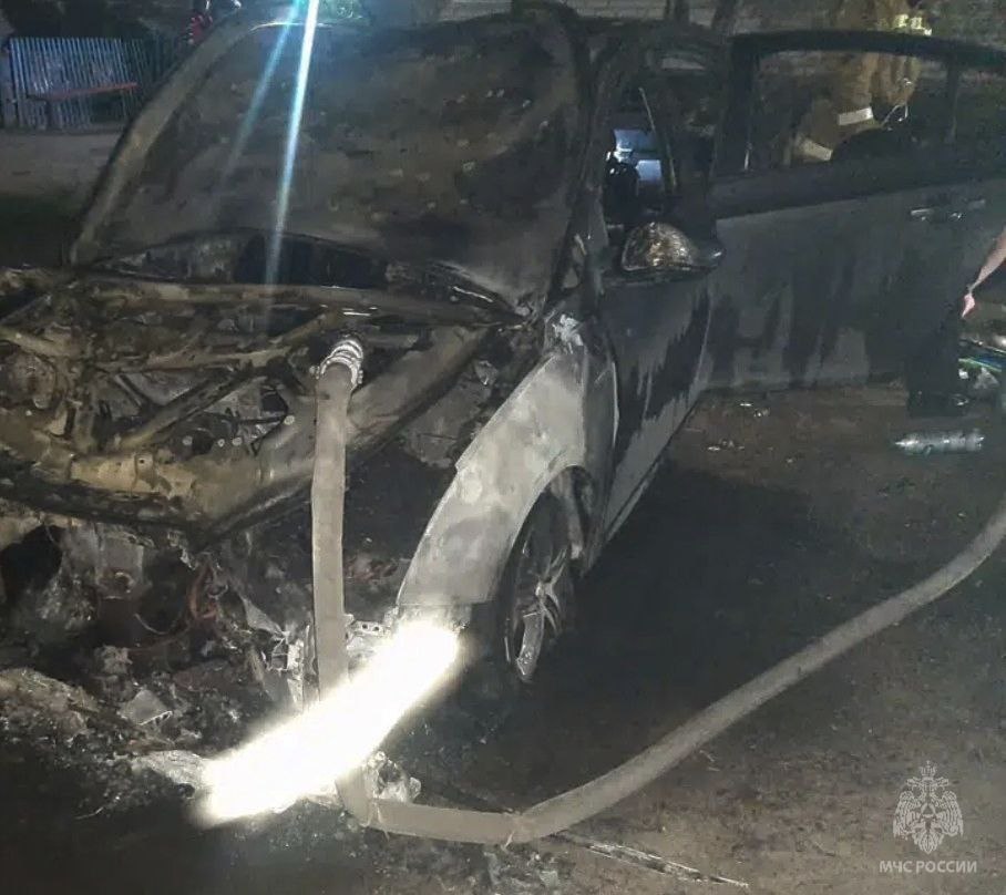 Огнем уничтожен автомобиль в Клинцовском районе  