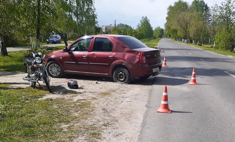 Мотоциклист госпитализирован после аварии в Брасовском районе