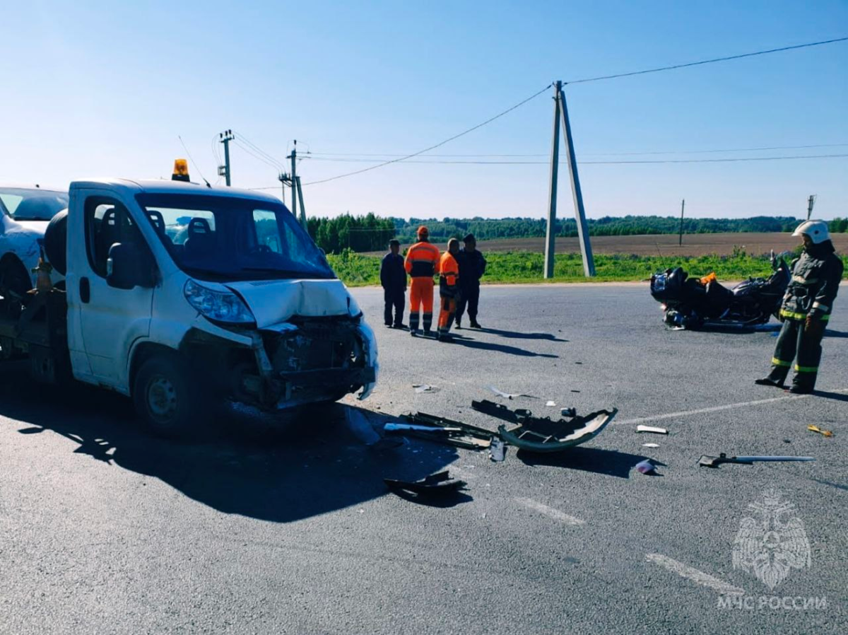 Мотоциклу оторвало колеса в ДТП в Унечском районе