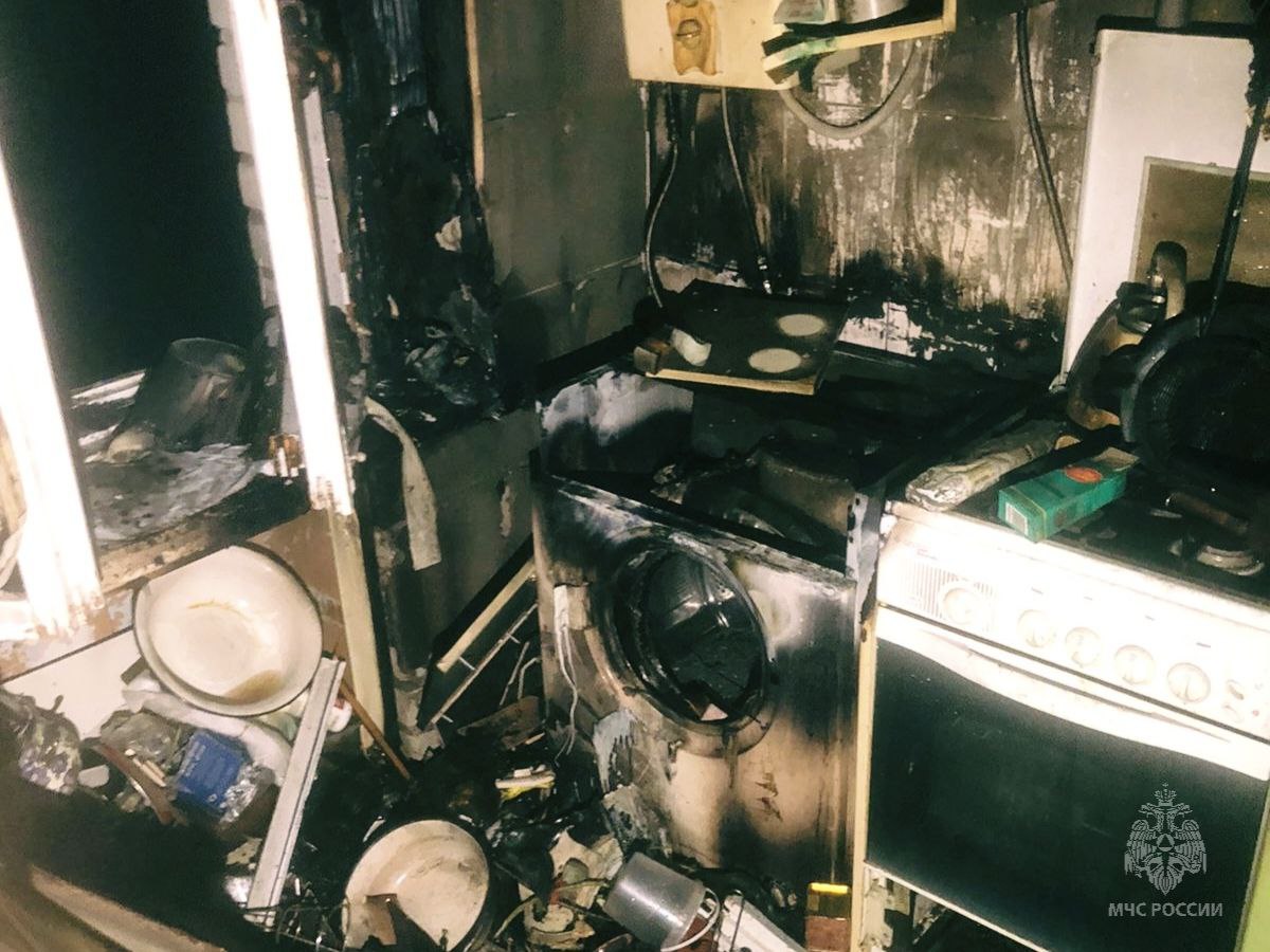 В квартире в Советском районе Брянска выгорела кухня
