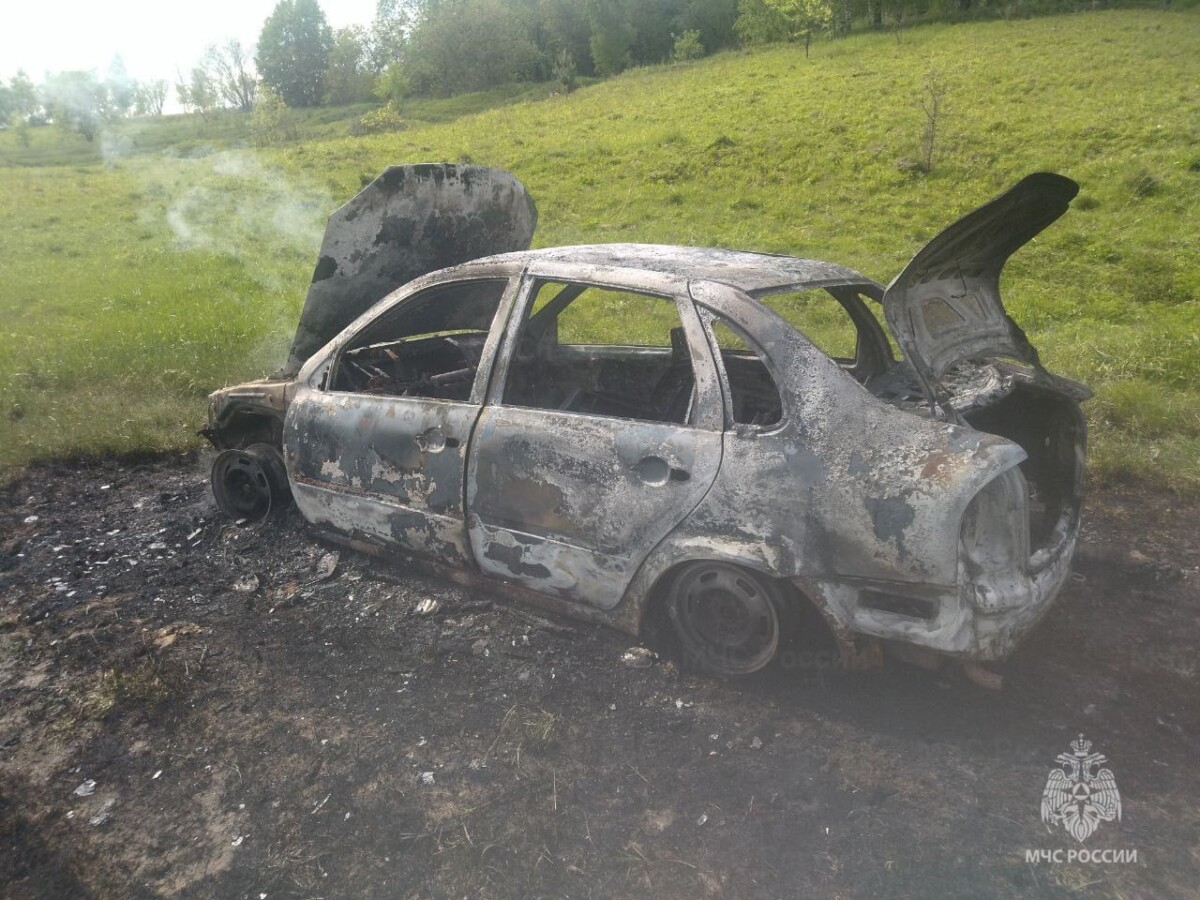 Автомобиль сгорел в Брянском районе