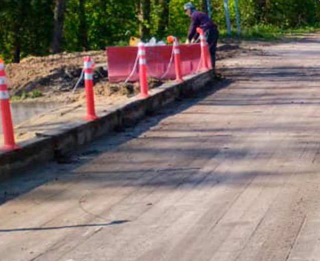 Капитальный ремонт моста в Навлинском районе Брянской области