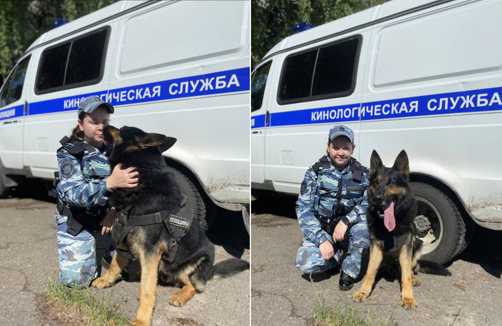Служба одна на двоих у сержанта Анастасии Нешитой из Новозыбкова и ее четвероногого напарника