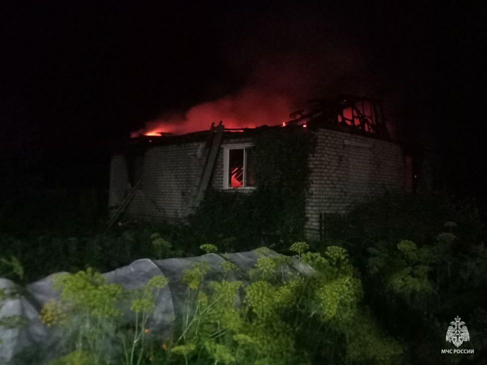 В Рогнединском районе при пожаре уничтожен жилой дом