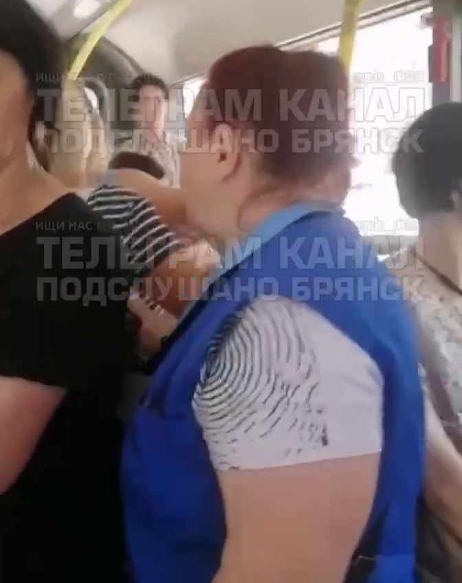 В брянском автобусе подрались кондуктор и пассажир