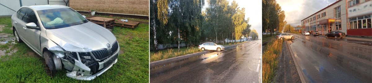 В Брянске на Щукина водитель иномарки нарушил правила и скрылся с места ДТП