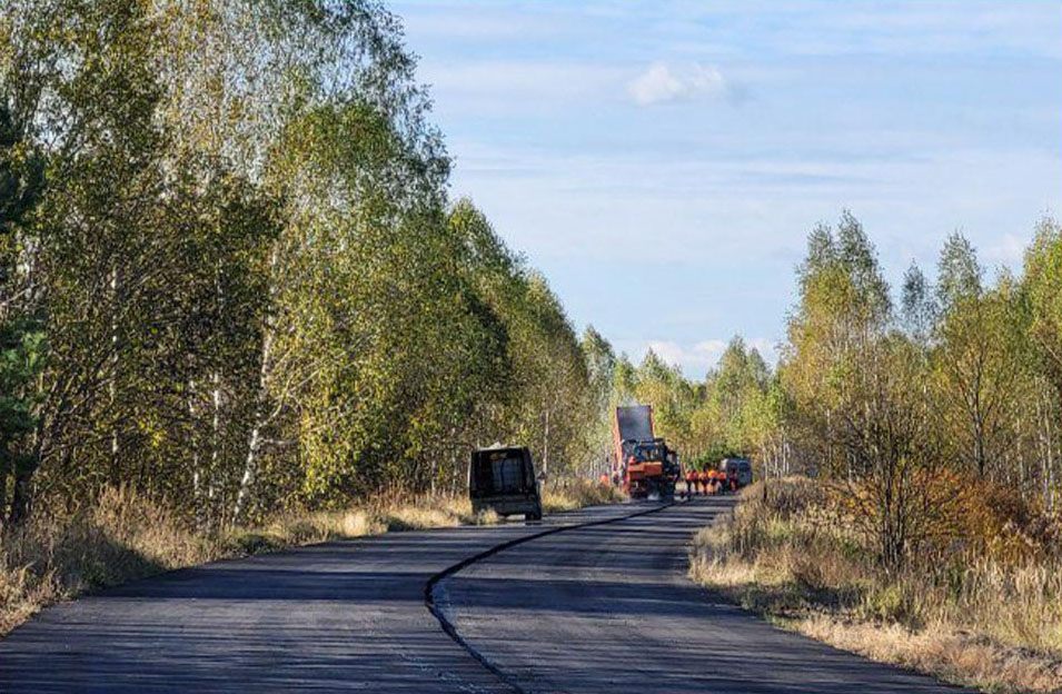 В Суземском и Брасовском районах идет ремонт участка автомобильной дороги «Суземка – Трубчевск» – Холмецкий Хутор