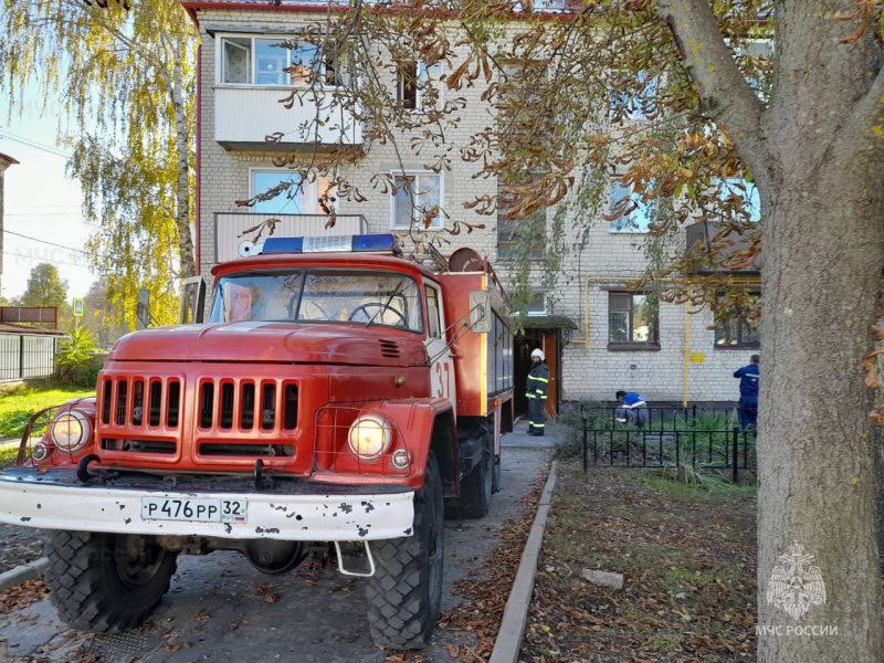 Пожар в квартире в Почепе