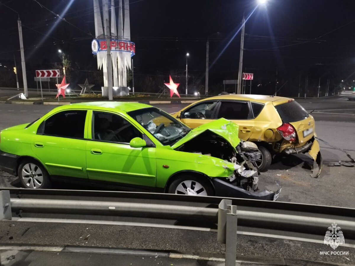 ДТП поздно вечером в Брянске