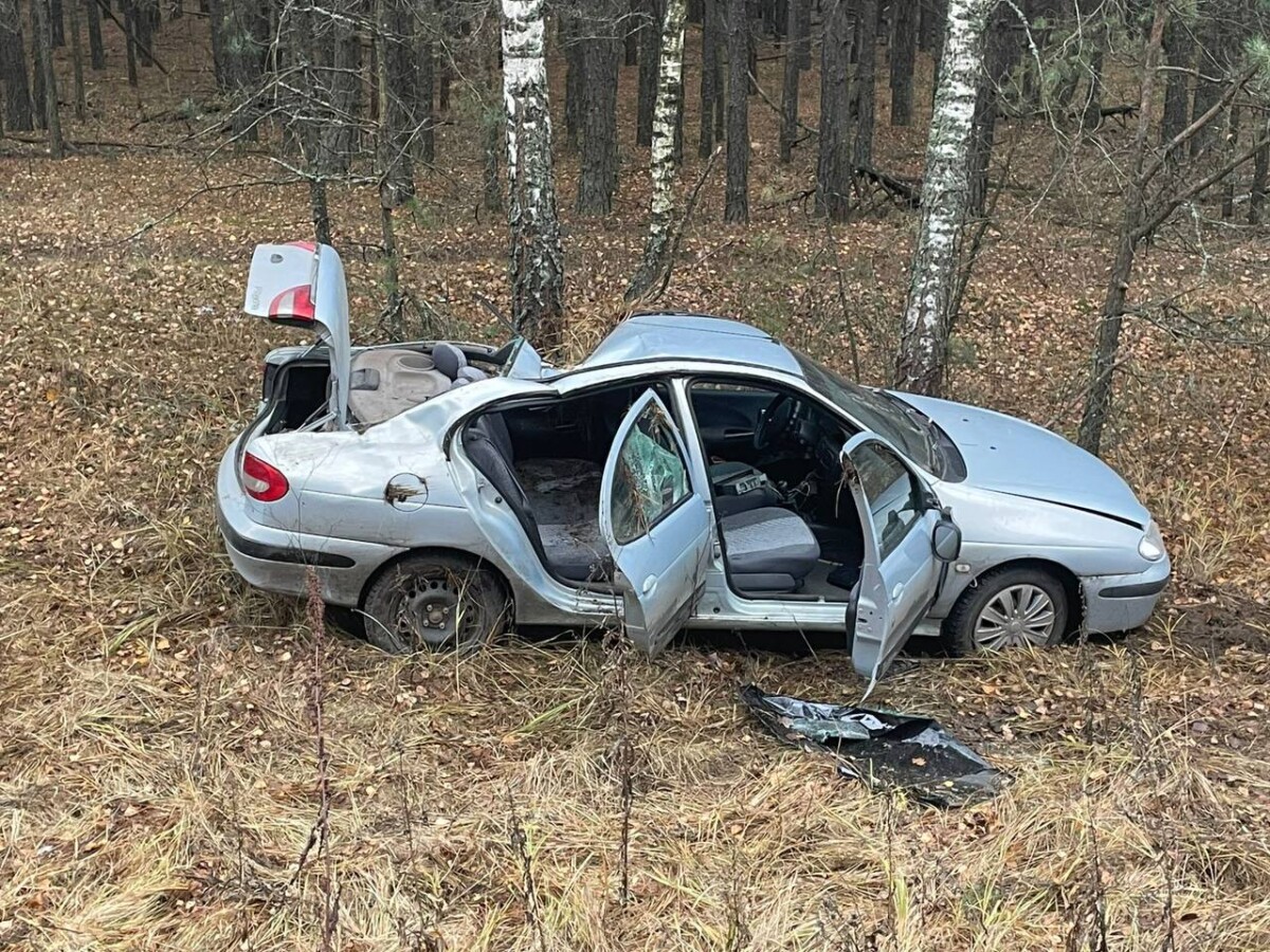 Под Клинцами водитель слетел с дороги, уходя от лобового столкновения