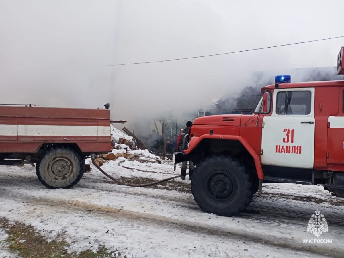 В поселке Навлинского района произошёл пожар, пострадала женщина