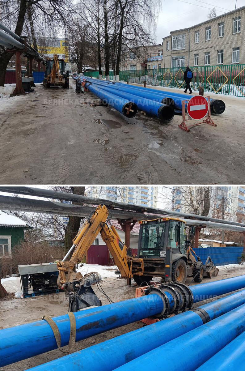 Пять километров водопровода построят в Брянске